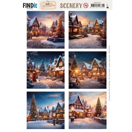 Scenery Push out - Berries Beauties - Magical Winter Village - Square Scenery Push out - Berries Beauties - Magical Winter Village - Square
