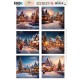 Scenery Push out - Berries Beauties - Magical Winter Village - Square