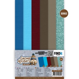 Linen Cardstock Pack - Berries Beauties - Gnomie Holidays - 4K