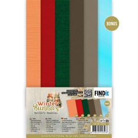 Linen Cardstock Pack - Berries Beauties - Winter Bunnies - 4K Linen Cardstock Pack - Berries Beauties - Winter Bunnies - 4K