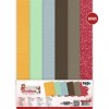Linen Cardstock Pack - Berries Beauties - A Very Furry Christmas - A4