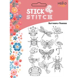 Stick and Stitch Butterfly Friends