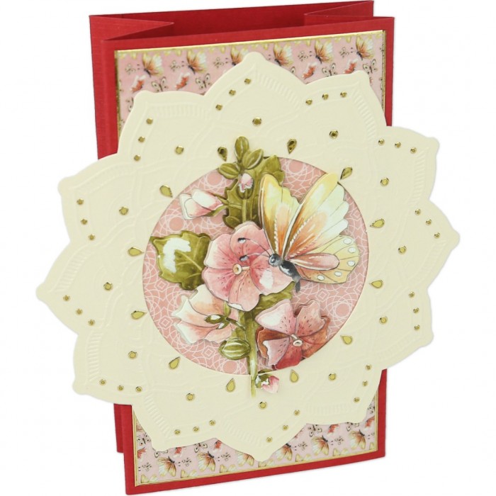 Pillar Circle Cards creme 2 - Beautiful Butterflies