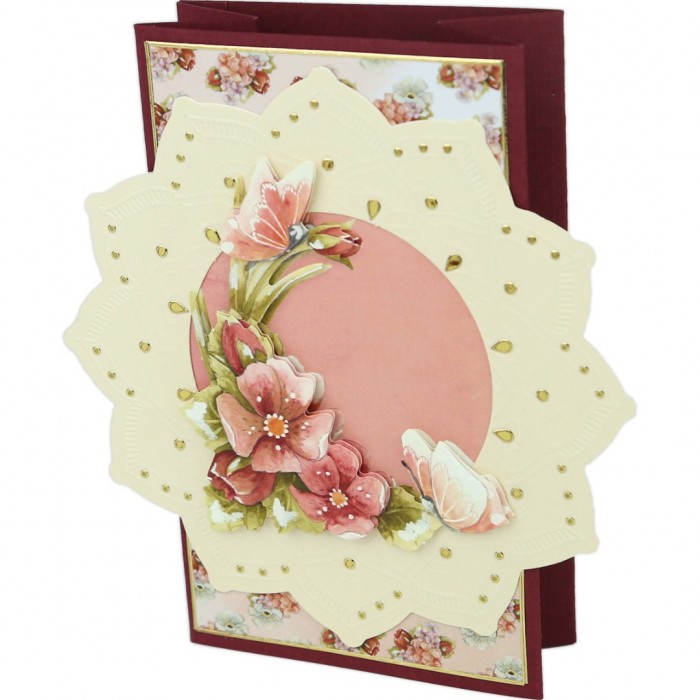 Pillar Circle Cards creme 2 - Beautiful Butterflies
