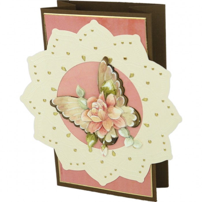 Pillar Circle Cards creme 2 - Beautiful Butterflies