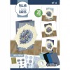 Pillar Circle Cards creme 4 - Blooming Blue