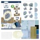 Pillar Circle Cards creme 4 - Blooming Blue