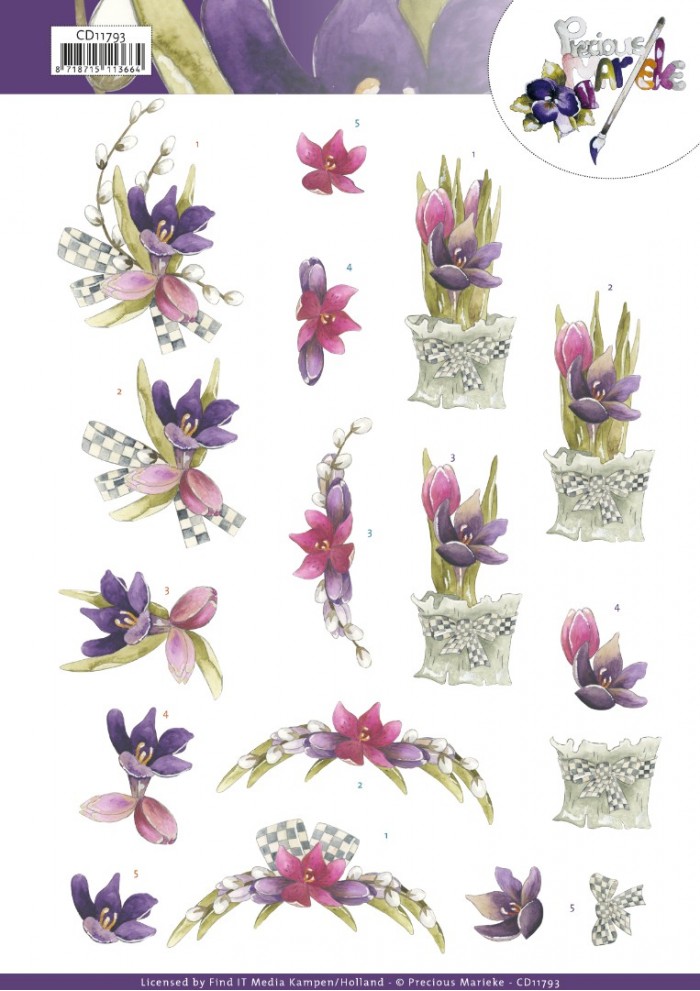 3D Cutting Sheet - Precious Marieke - Crocus