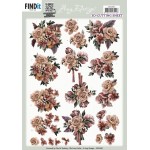 3D Cutting Sheet - Amy Design - Pink Roses