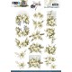 3D Cutting Sheet - Precious Marieke - White Lilies