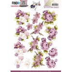 3D Cutting Sheets - Precious Marieke - Purple Magnolia