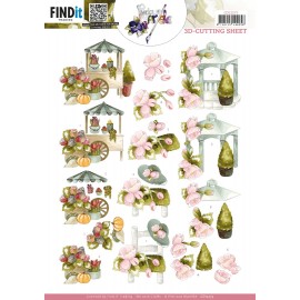 3D Cutting Sheet - Precious Marieke - Flowers everywhere