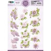 3D Cutting Sheet - Precious Marieke - Purple Blossom - Lilac