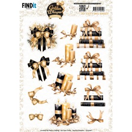 3D Cutting Sheet - Berries Beauties - Golden Whisper - Bow