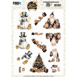 3D Cutting Sheet - Berries Beauties - Golden Whisper - Santa