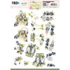 3D Cutting Sheet - Precious Marieke- Navy Elegance - Blueberries