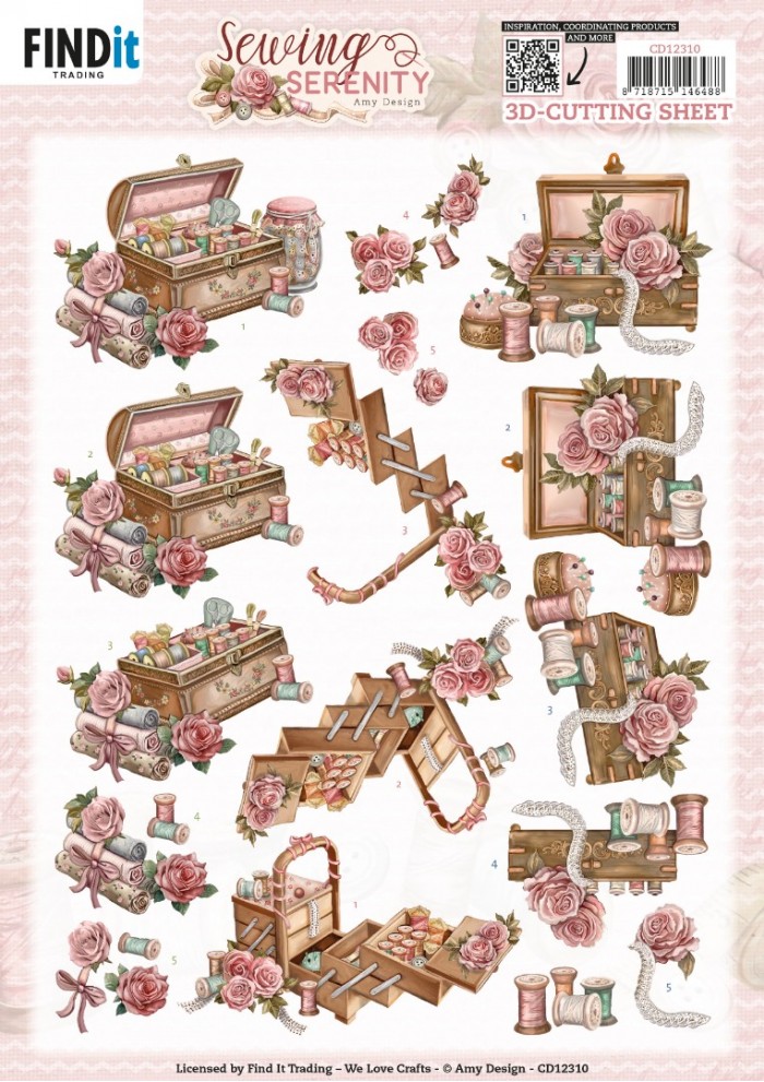 3D Cutting Sheet - Amy Design - Sewing Serenity - Sewing Box