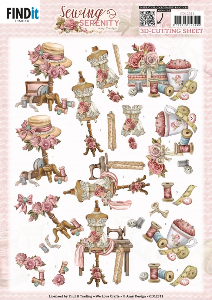 3D Cutting Sheet - Amy Design - Sewing Serenity - Mannequin