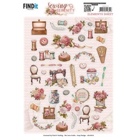Cutting Sheet - Amy Design - Sewing Serenity - Small Elements