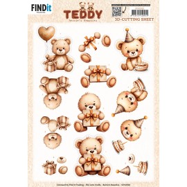 3D Cutting Sheet - Berries Beauties - Teddy - Present