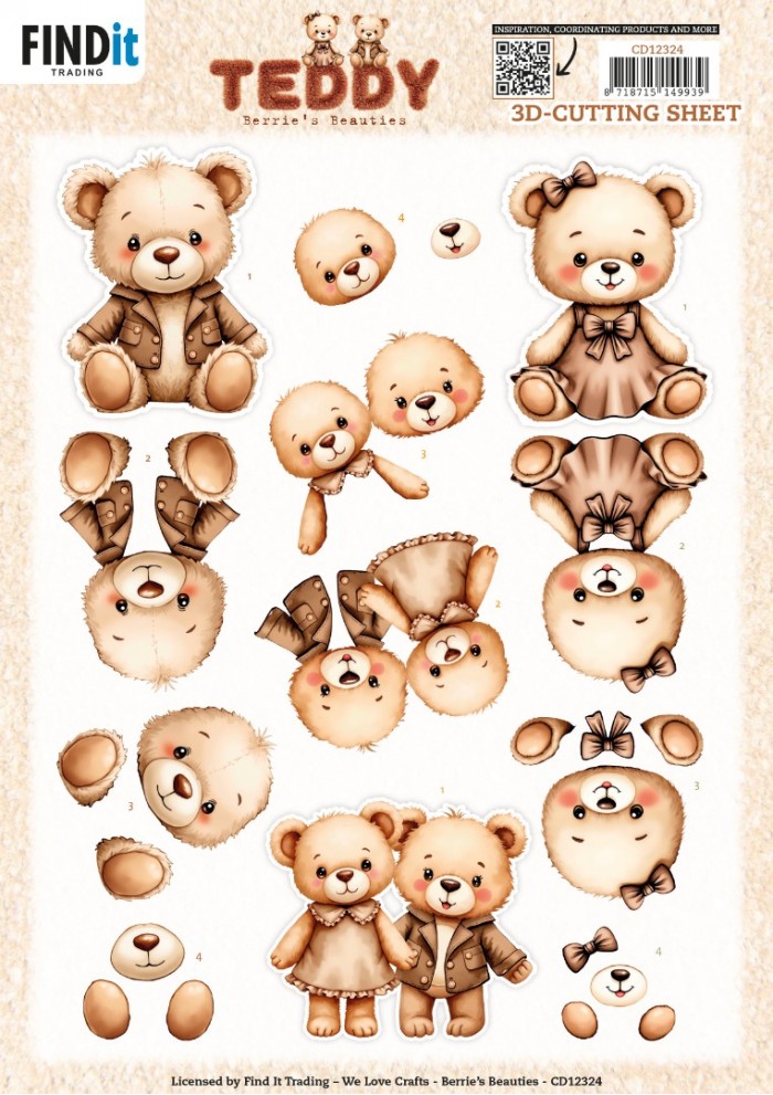 3D Cutting Sheet - Berries Beauties - Teddy - Together