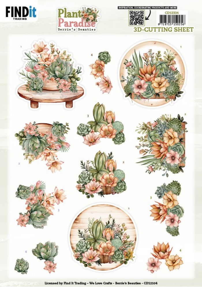 3D Cutting Sheet - Berries Beauties - Plant Paradise - Blooming Oasis