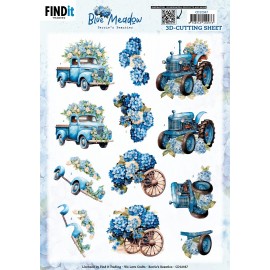3D Cutting Sheet - Berries Beauties - Blue Meadow - Transport