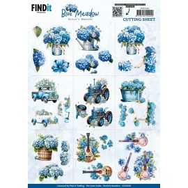 3D Cutting Sheet - Berries Beauties - Blue Meadow - Mini