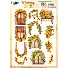 3D Cutting Sheet - Berries Beauties - Blooming sun - Rustic Sunlight