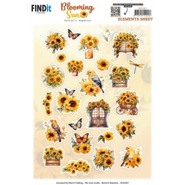 Cutting Sheet - Berries Beauties - Blooming sun - Small Elements