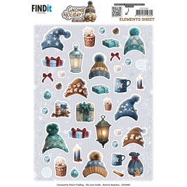 Cutting Sheet - Berries Beauties - Gnomie Holidays - Small Elements