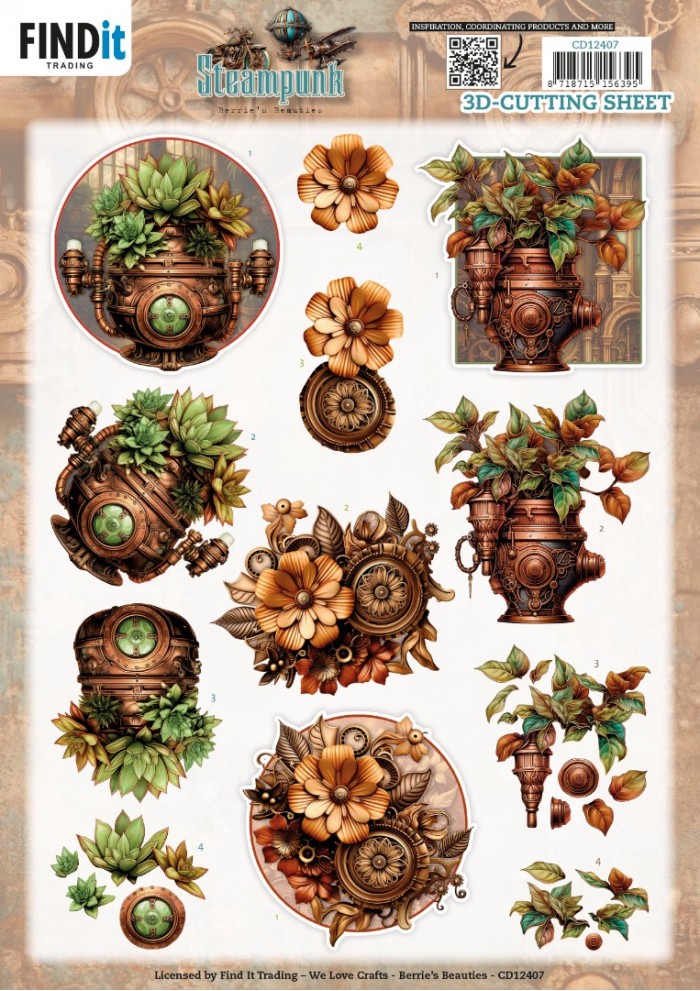 3D Cutting Sheet - Berries Beauties - Steampunk - Plants