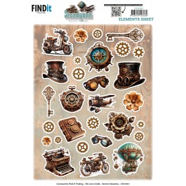 Cutting Sheet - Berries Beauties - Steampunk - Small Elements