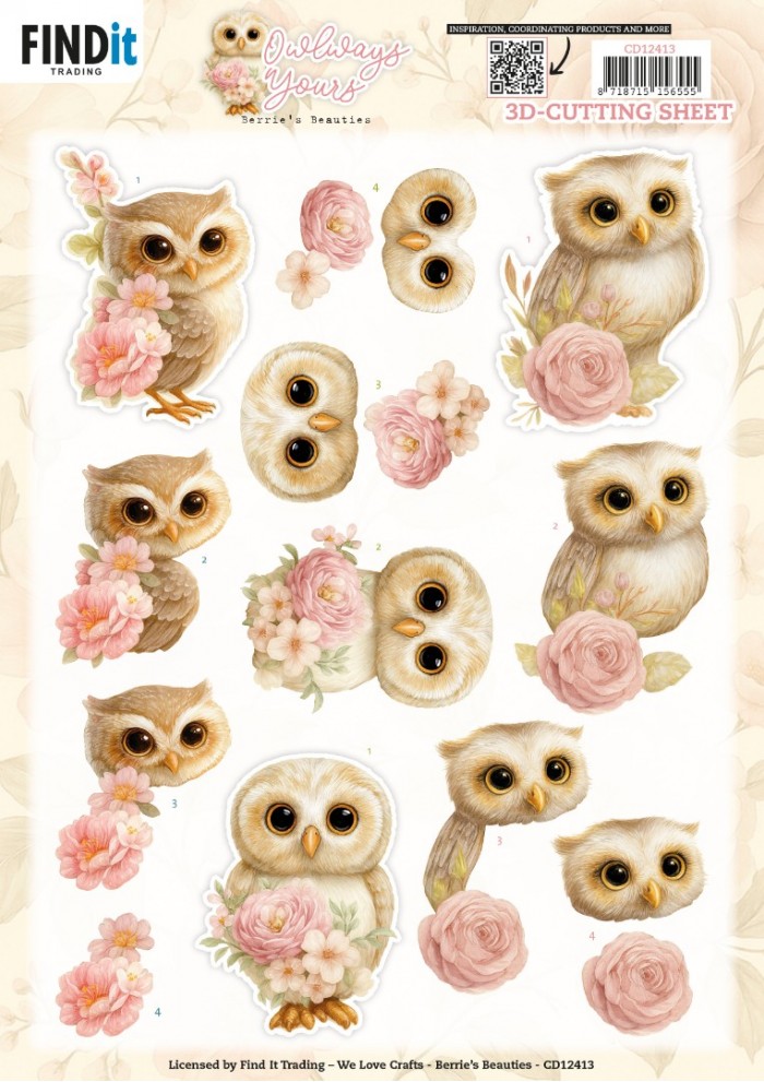 3D Cutting Sheet - Berries Beauties - Owlways Yours - Blossom