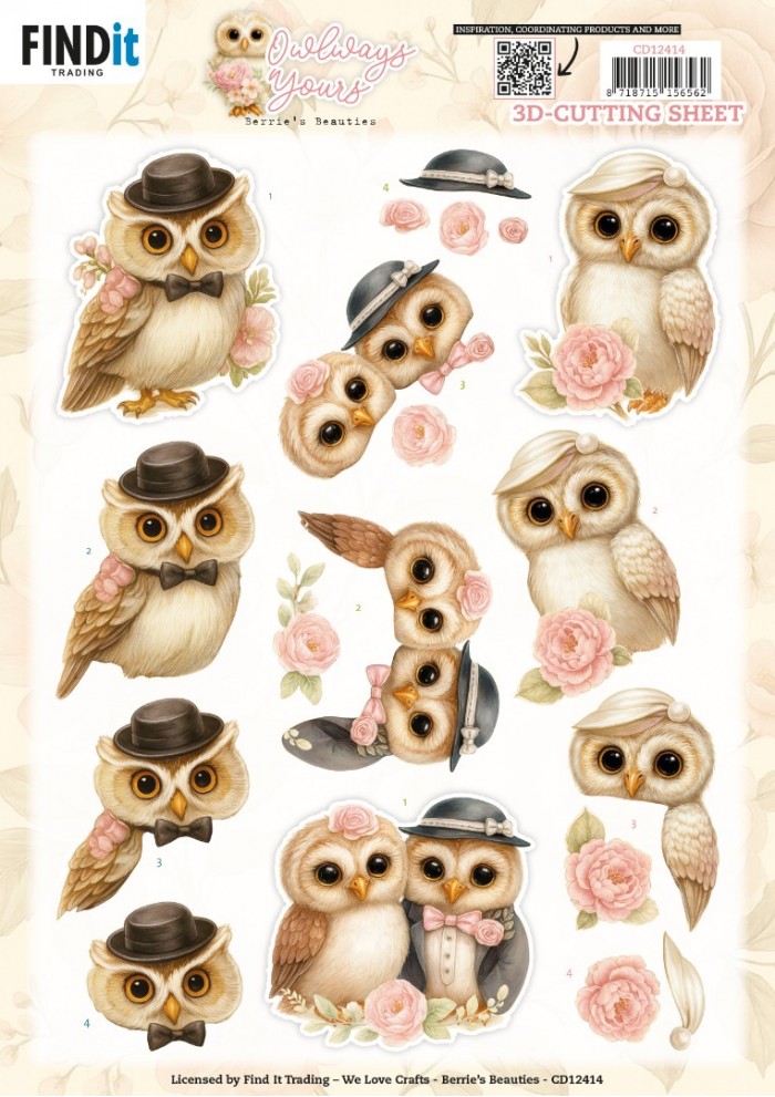 3D Cutting Sheet - Berries Beauties - Owlways Yours - Charm