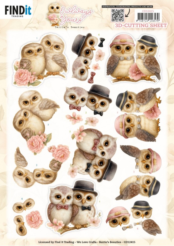 3D Cutting Sheet - Berries Beauties - Owlways Yours - Devotion