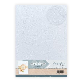 Embossed Paper - Card Deco  Baroque Charm - White