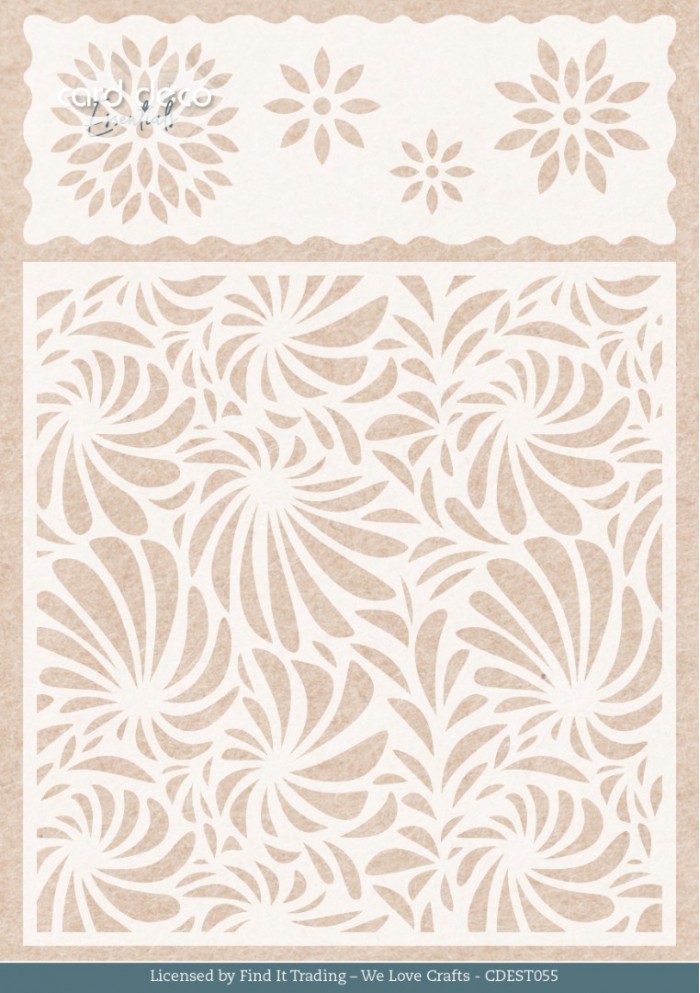 Stencil - Card Deco Essentials - Purple Blossom - Flowers  - A5