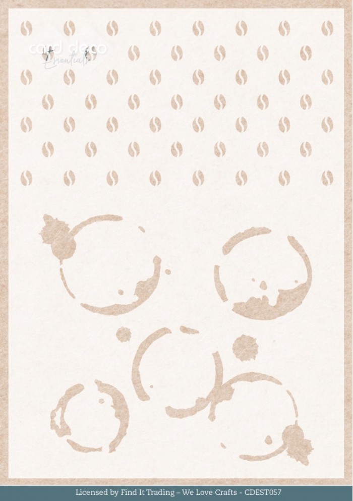 Stencil - Card Deco Essentials - Coffee to Go - A5