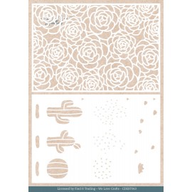 Stencil - Card Deco Essentials - Plant Paradise Background - A5