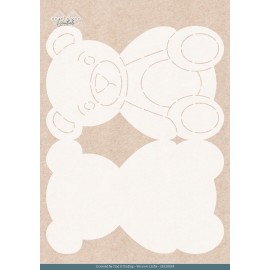 Stencil - Card Deco Essentials - Teddy - A4