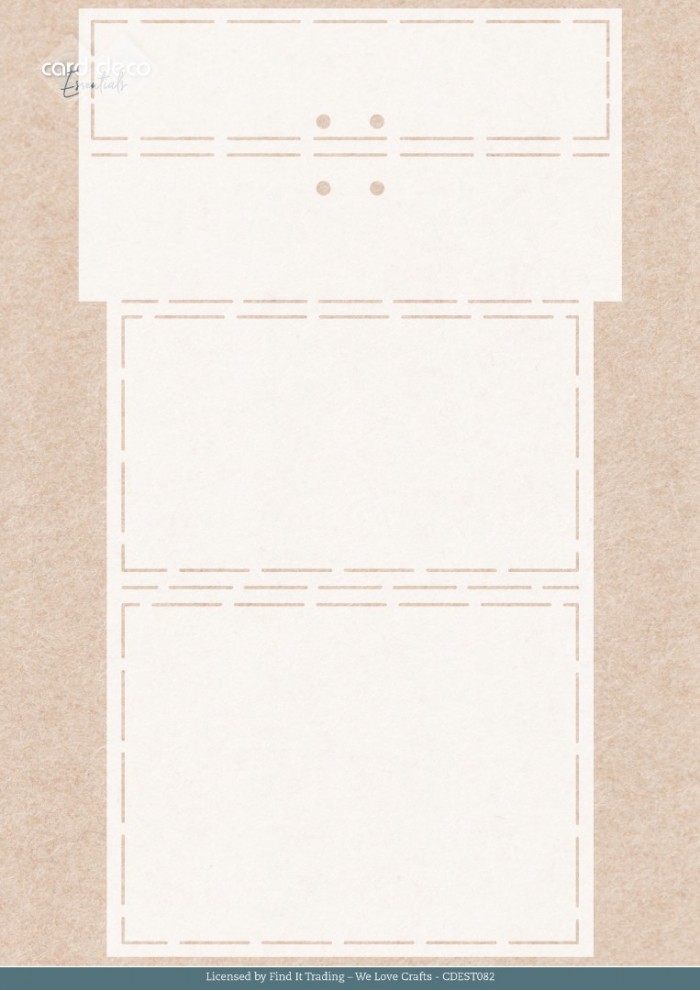 Stencil - Card Deco Essentials - Golden Whisper - Golden Present A4