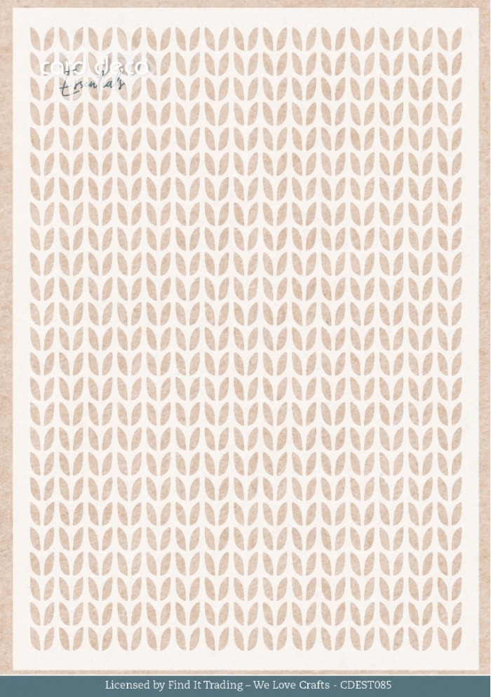 Stencil - Card Deco Essentials - Gnomie Holidays - Gnomie Pattern - A5