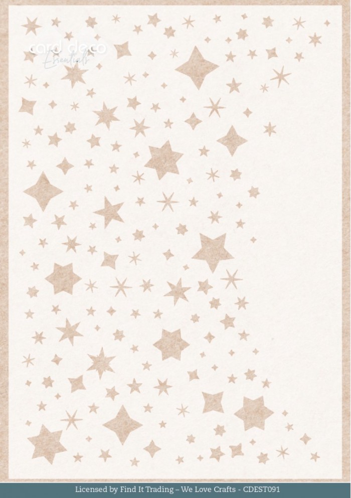 Stencil - Card Deco Essentials - Cosy WInter - Cosy Stars - A5