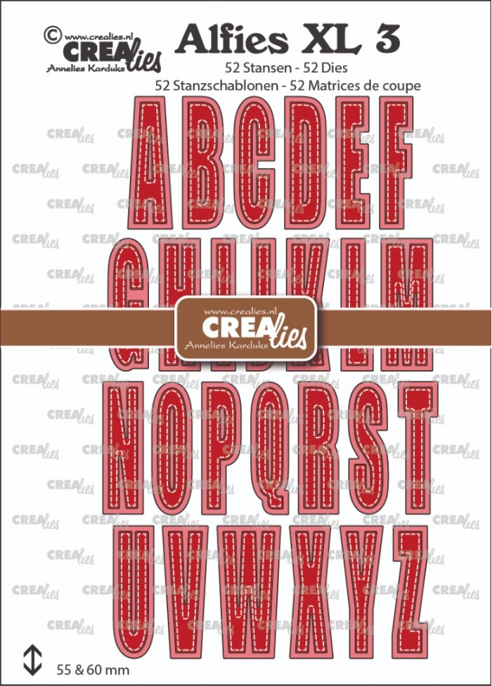 Alfies XL no. 3 Hoofdletters met schaduw