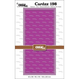 Cardzz stansen no. 198, Slimline M, met postzegelrand