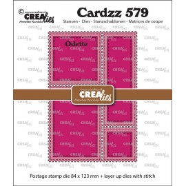 Cardzz stansen no. 579, Postzegelframe rechthoekig Odette