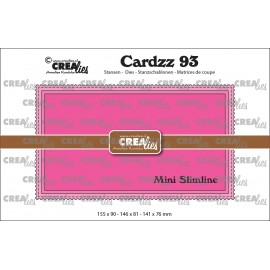 Cardzz stansen no. 93, Mini Slimline M, met postzegelrand