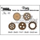 Crealies Die Set – 5x Gears - Cogwheels
