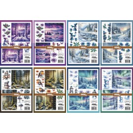 Bundel 8 knipvellen Winter A-H (van elk één) 8x A4